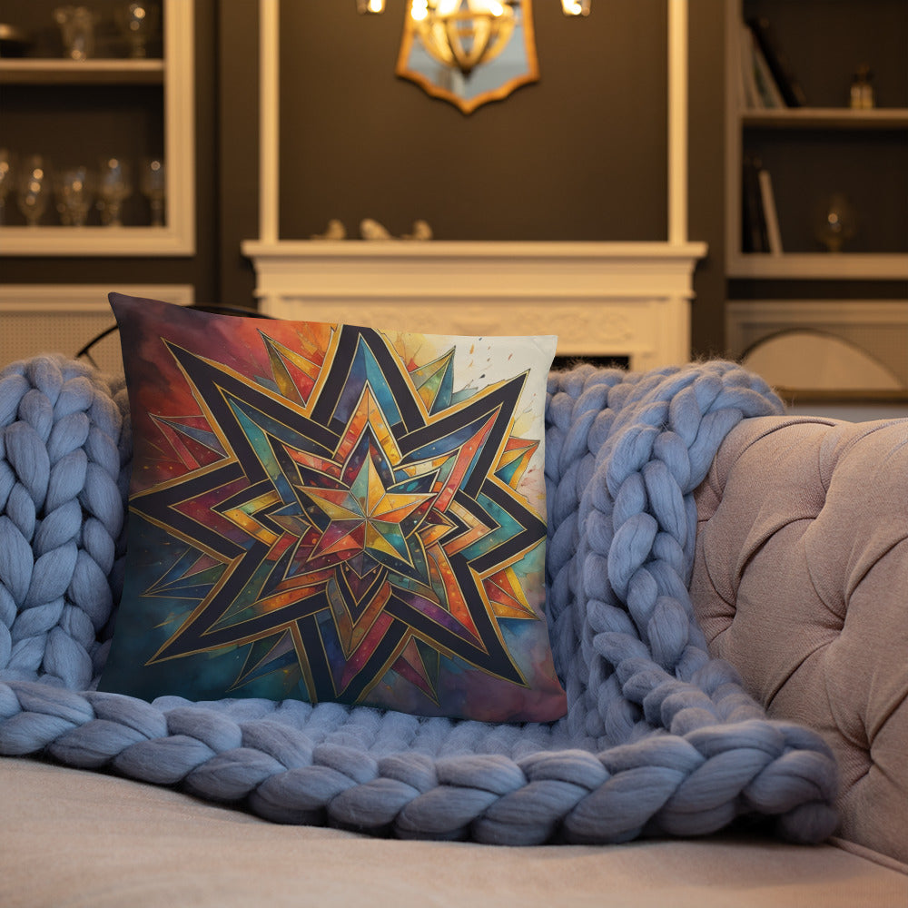 Vibrant Song | Star of David | Pillow Case