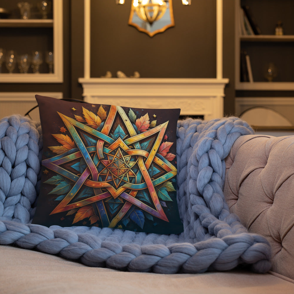 Vibrant Song | Star of David | Pillow Case