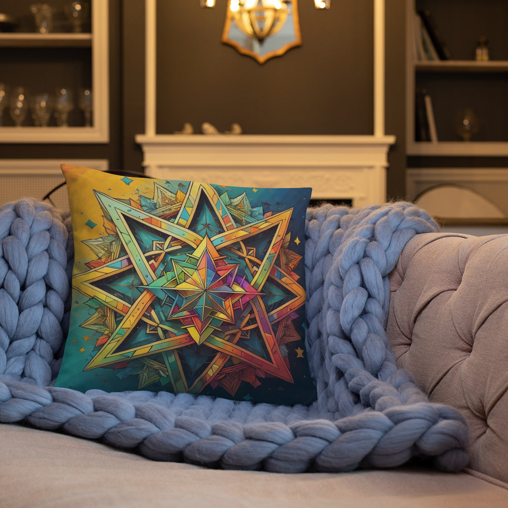 Vibrant Song | Star of David | Pillow Case