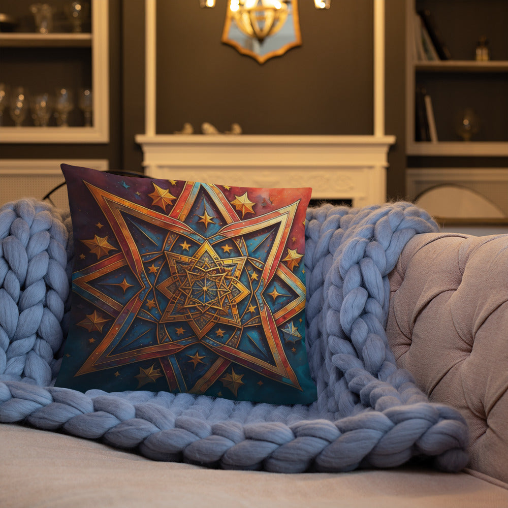 Vibrant Song | Star of David | Pillow Case