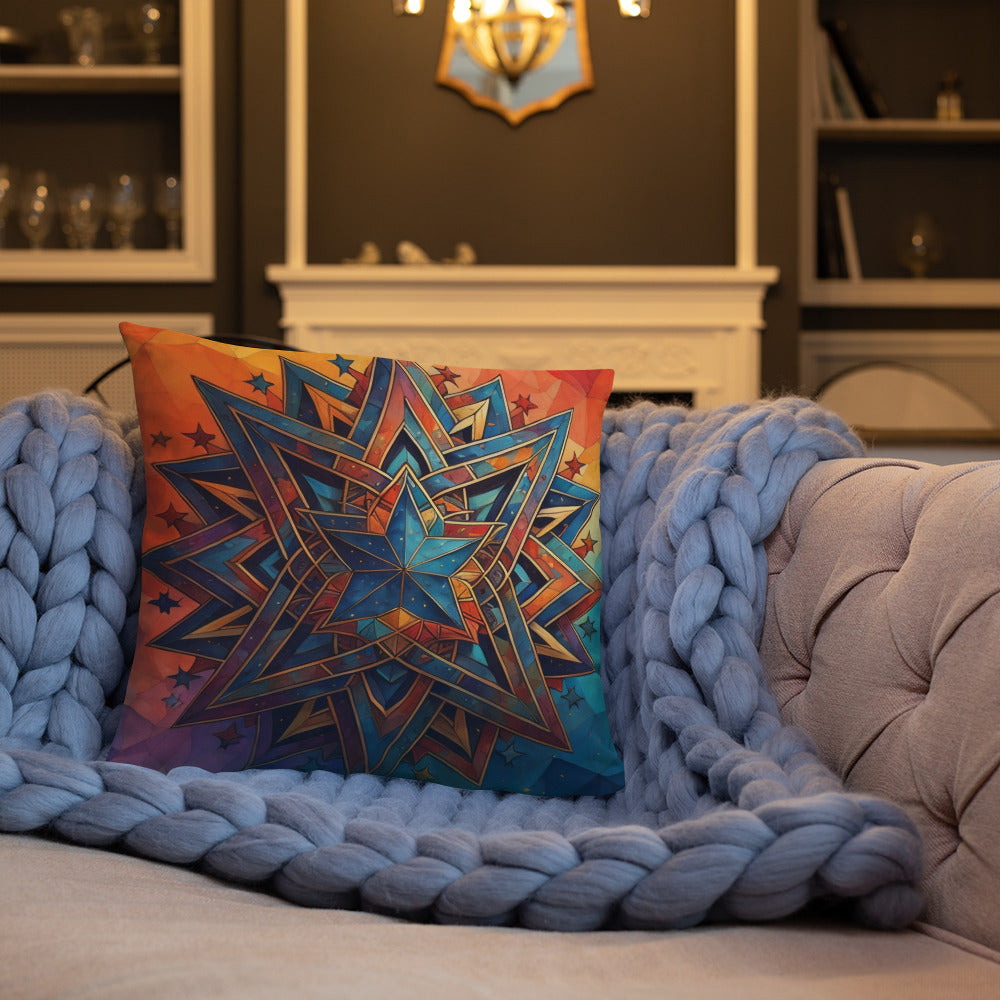 Vibrant Song | Star of David | Pillow Case