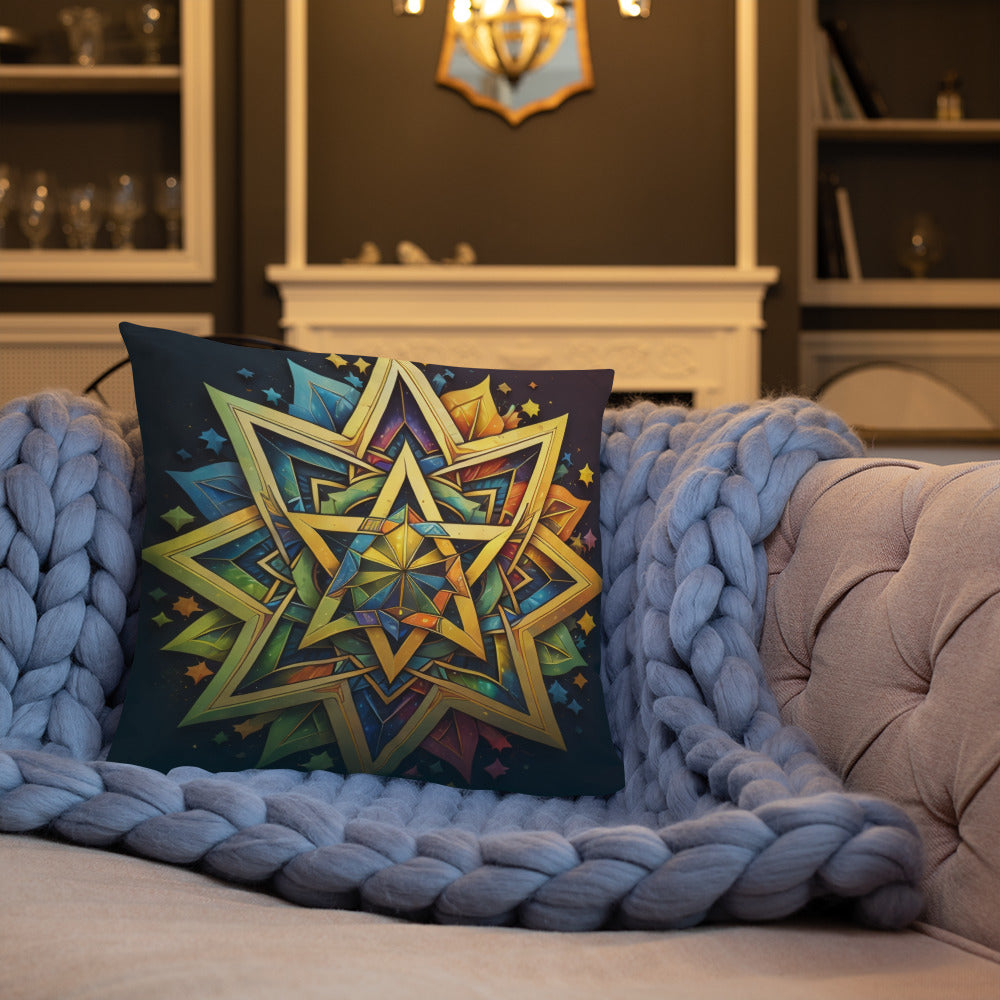 Vibrant Song | Star of David | Pillow Case