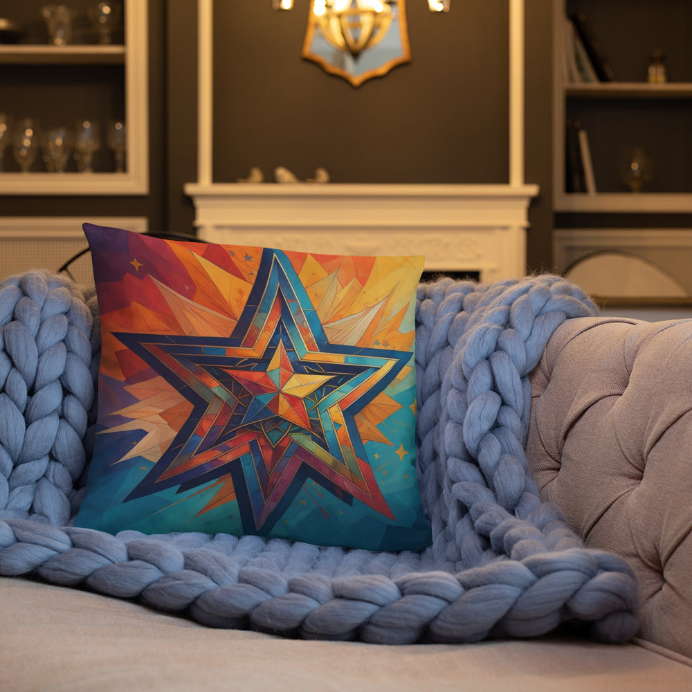 Vibrant Song | Star of David | Pillow Case