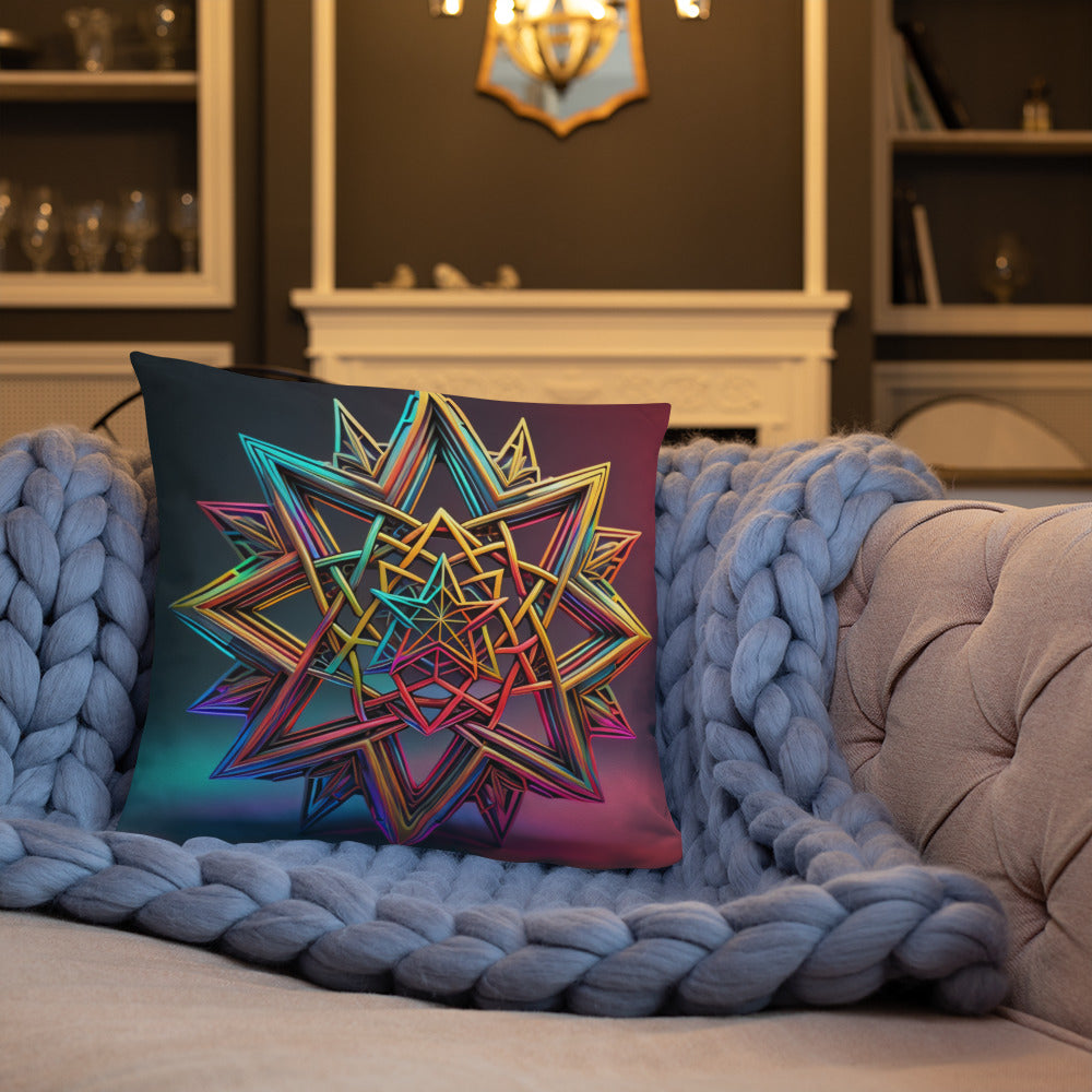 Futuristic Shine | Star of David | Pillow Case
