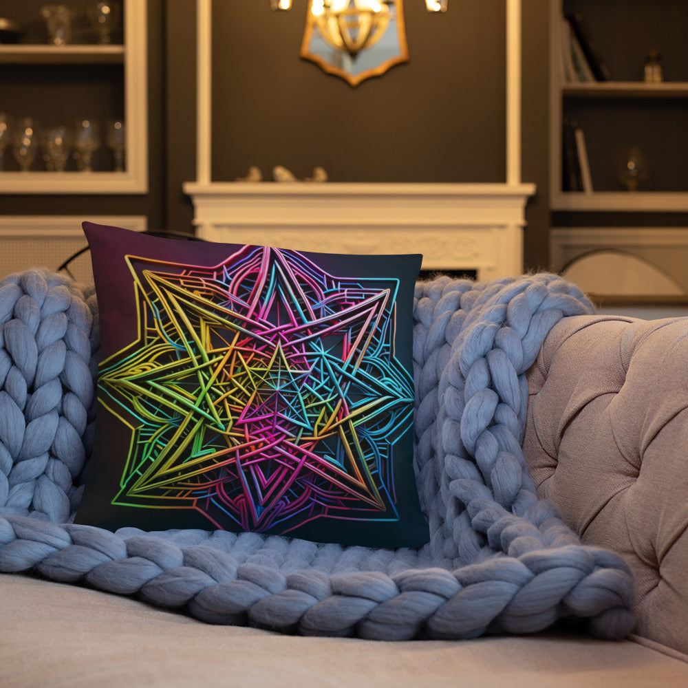 Futuristic Shine | Star of David | Pillow Case