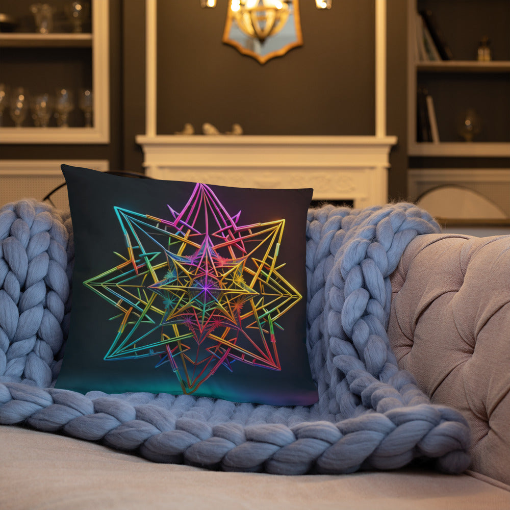 Futuristic Shine | Star of David | Pillow Case
