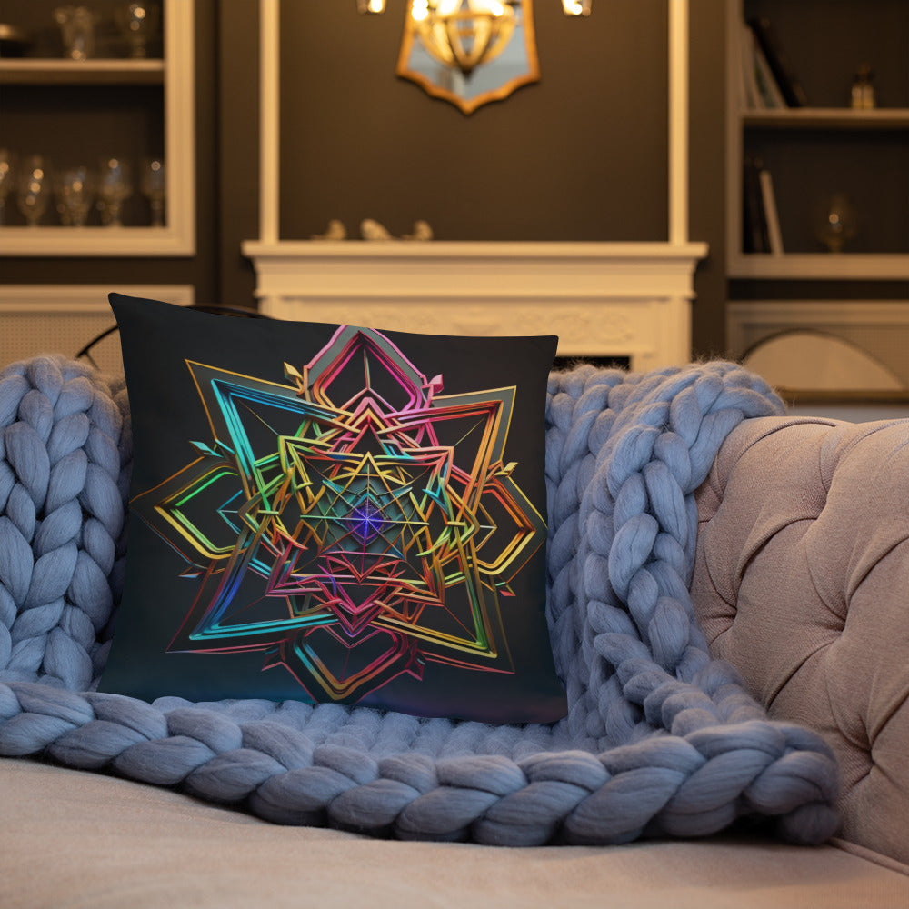 Futuristic Shine | Star of David | Pillow Case