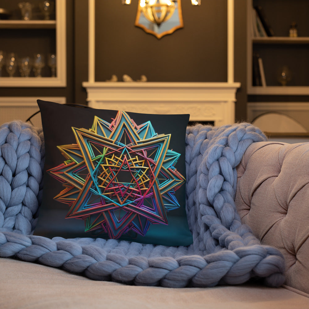 Futuristic Shine | Star of David | Pillow Case