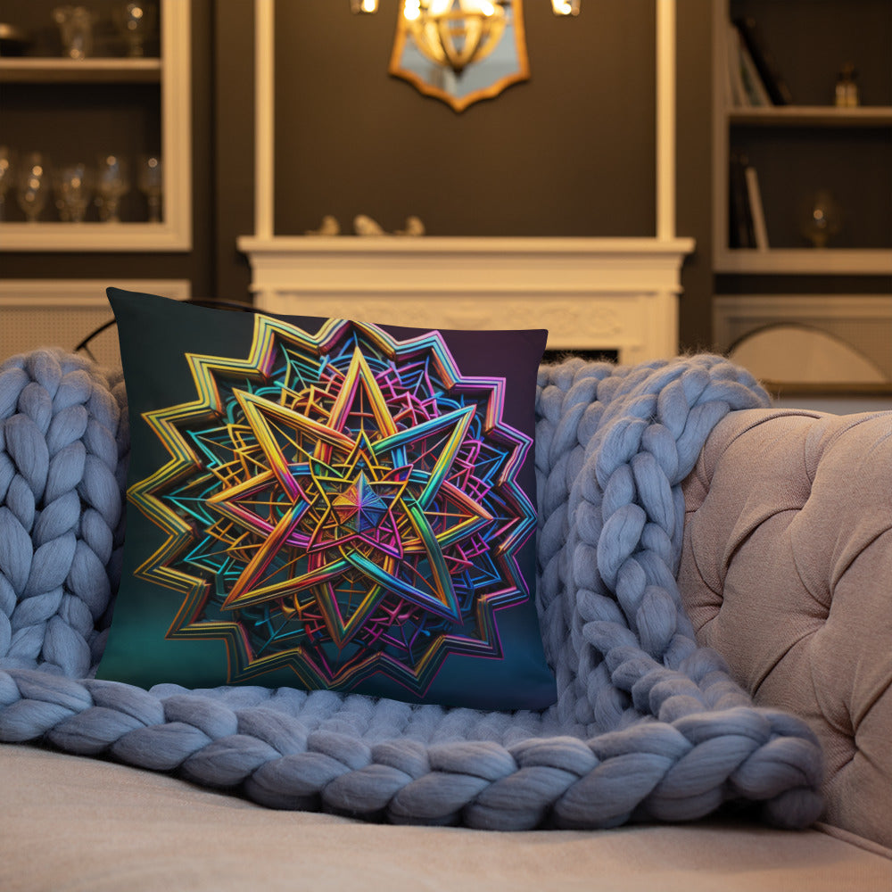 Futuristic Shine | Star of David | Pillow Case
