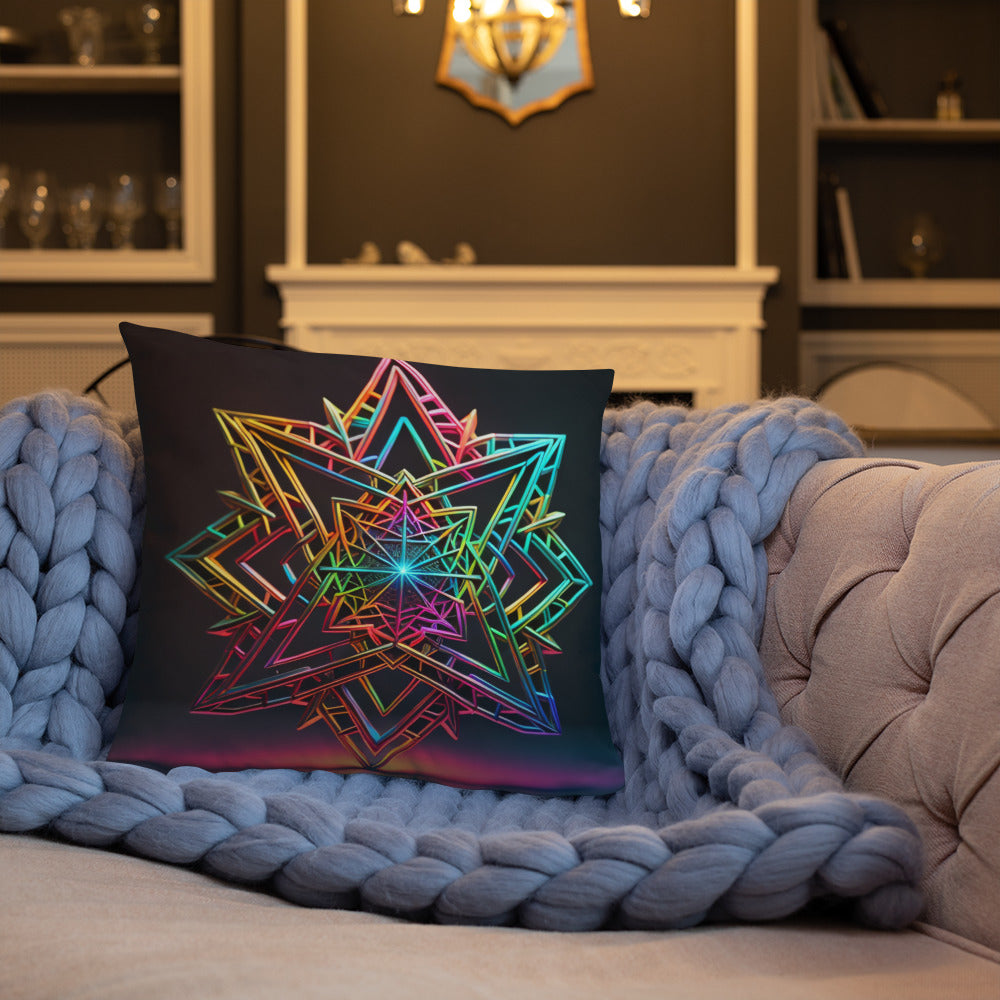 Futuristic Shine | Star of David | Pillow Case