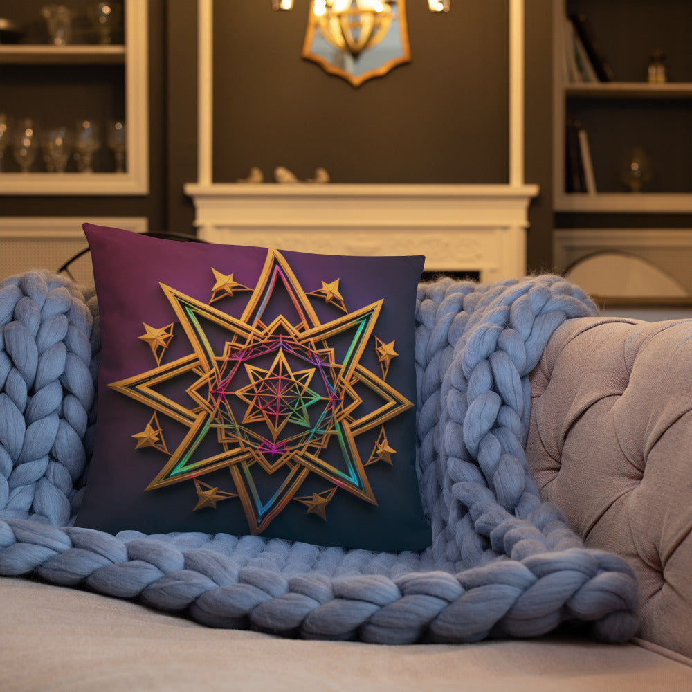 Futuristic Shine | Star of David | Pillow Case