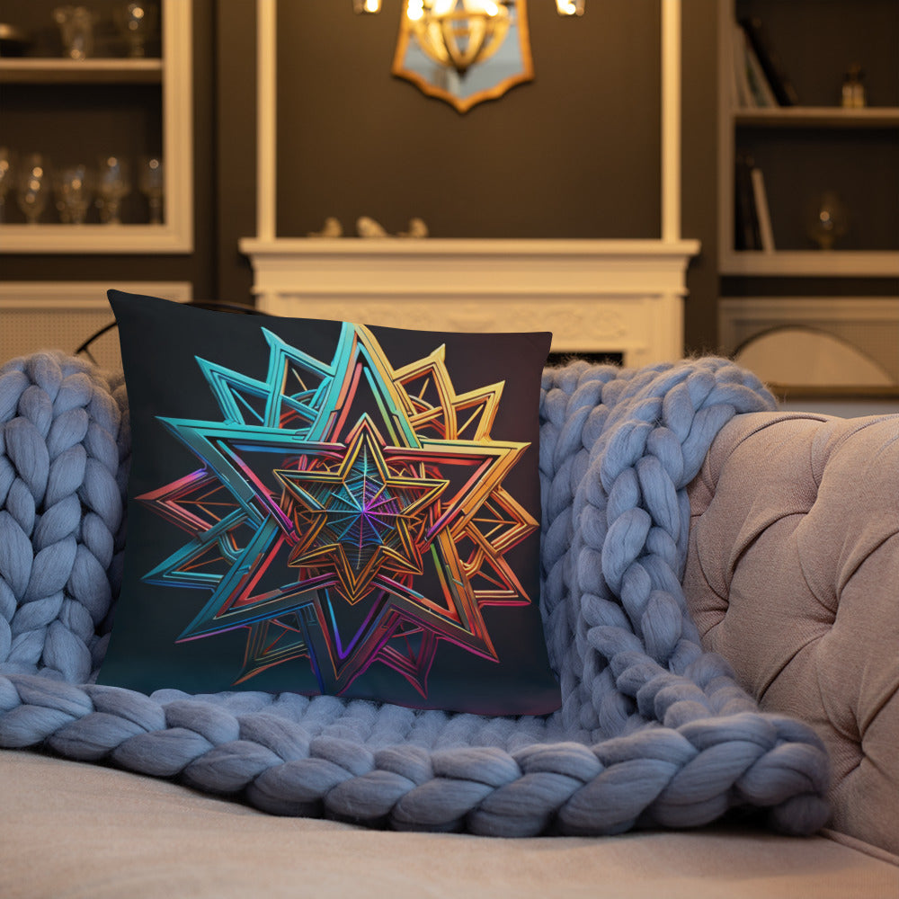 Futuristic Shine | Star of David | Pillow Case