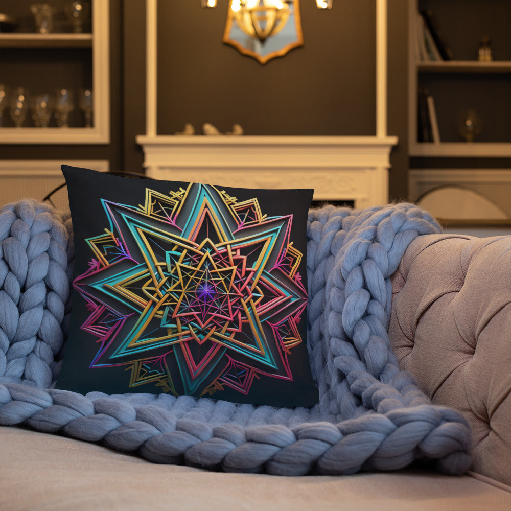Futuristic Shine | Star of David | Pillow Case