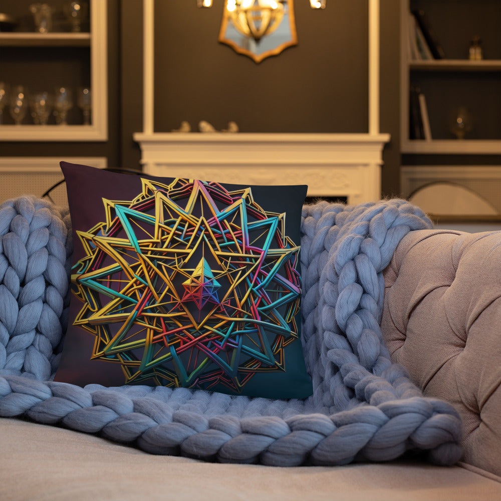 Futuristic Shine | Star of David | Pillow Case