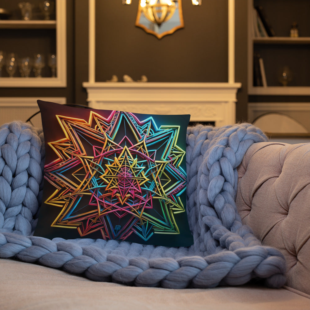 Futuristic Shine | Star of David | Pillow Case