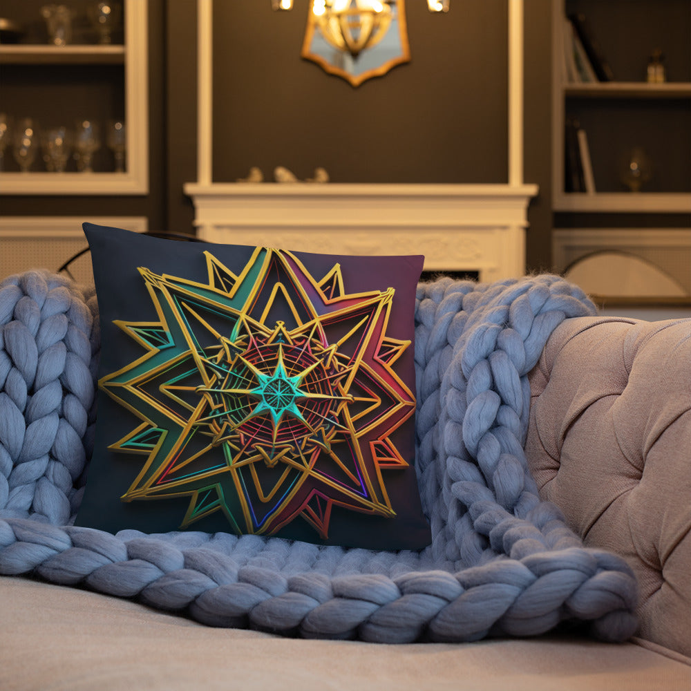Futuristic Shine | Star of David | Pillow Case