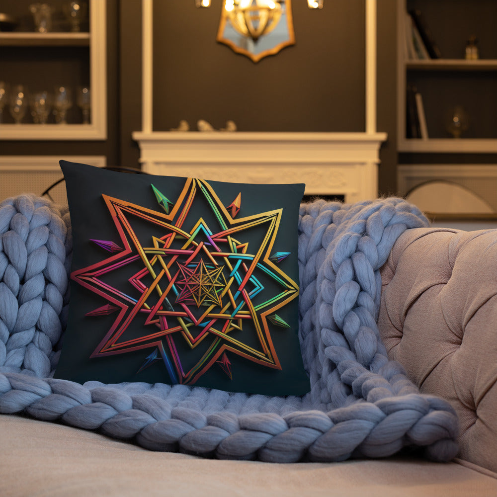 Futuristic Shine | Star of David | Pillow Case