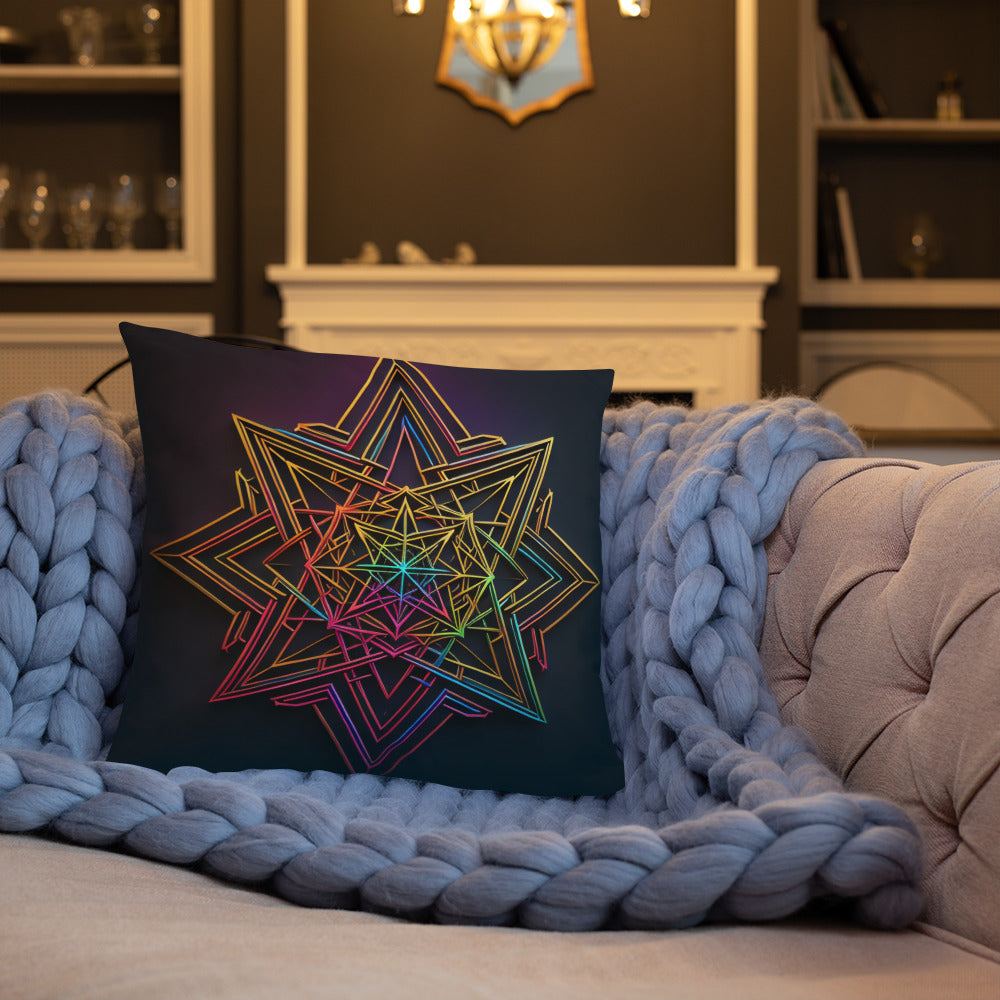 Futuristic Shine | Star of David | Pillow Case
