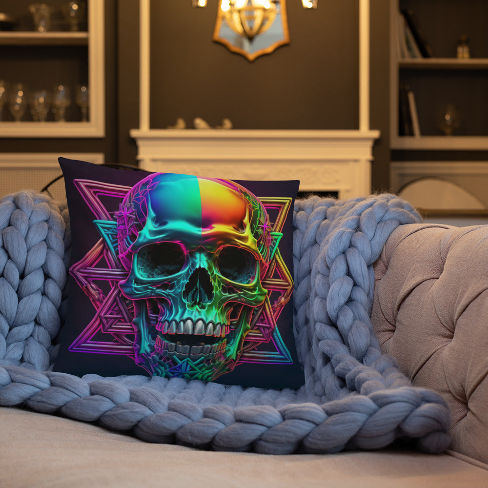 Cromo Skull | Star of David | Pillow Case