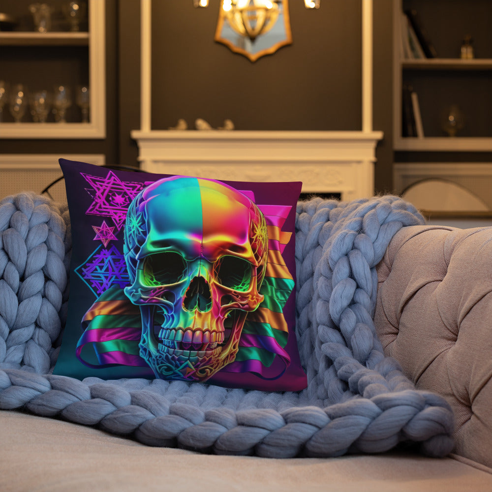 Cromo Skull | Star of David | Pillow Case