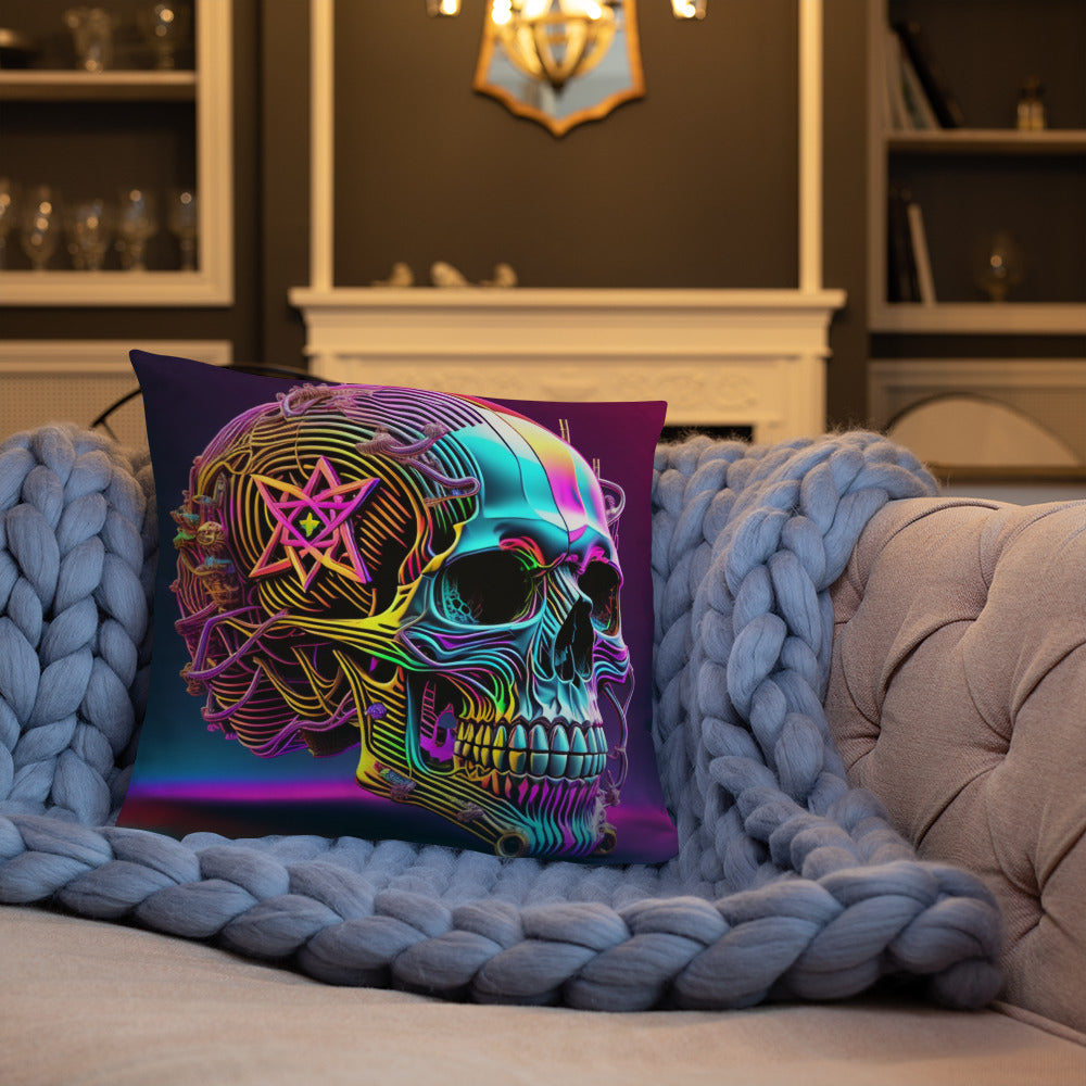 Cromo Skull | Star of David | Pillow Case