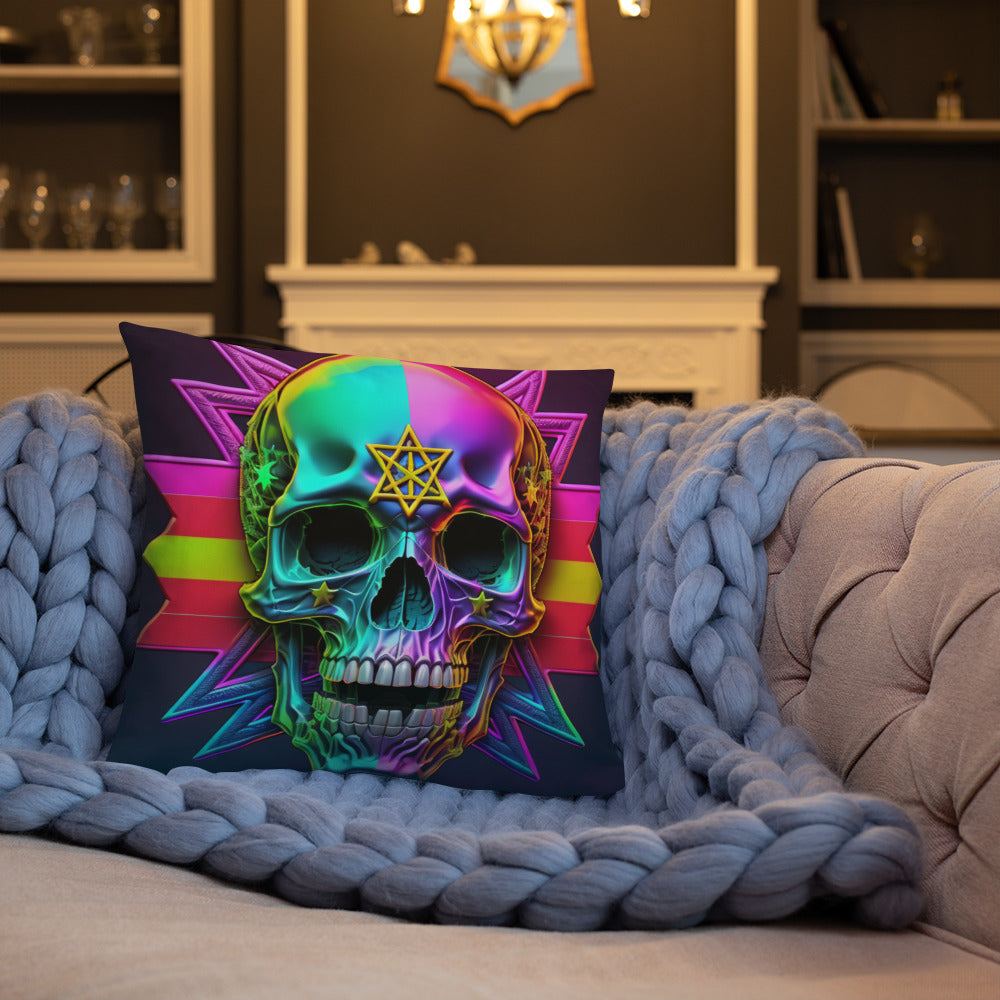 Cromo Skull | Star of David | Pillow Case