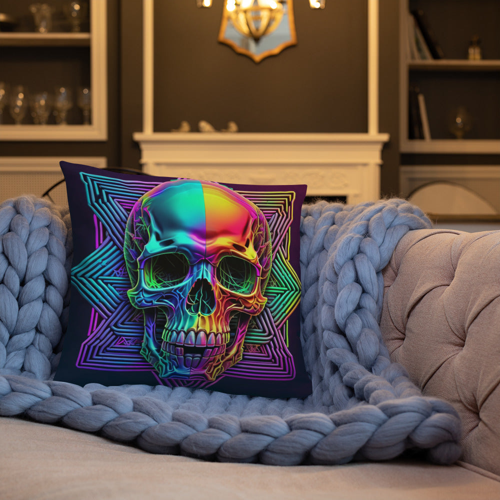 Cromo Skull | Star of David | Pillow Case