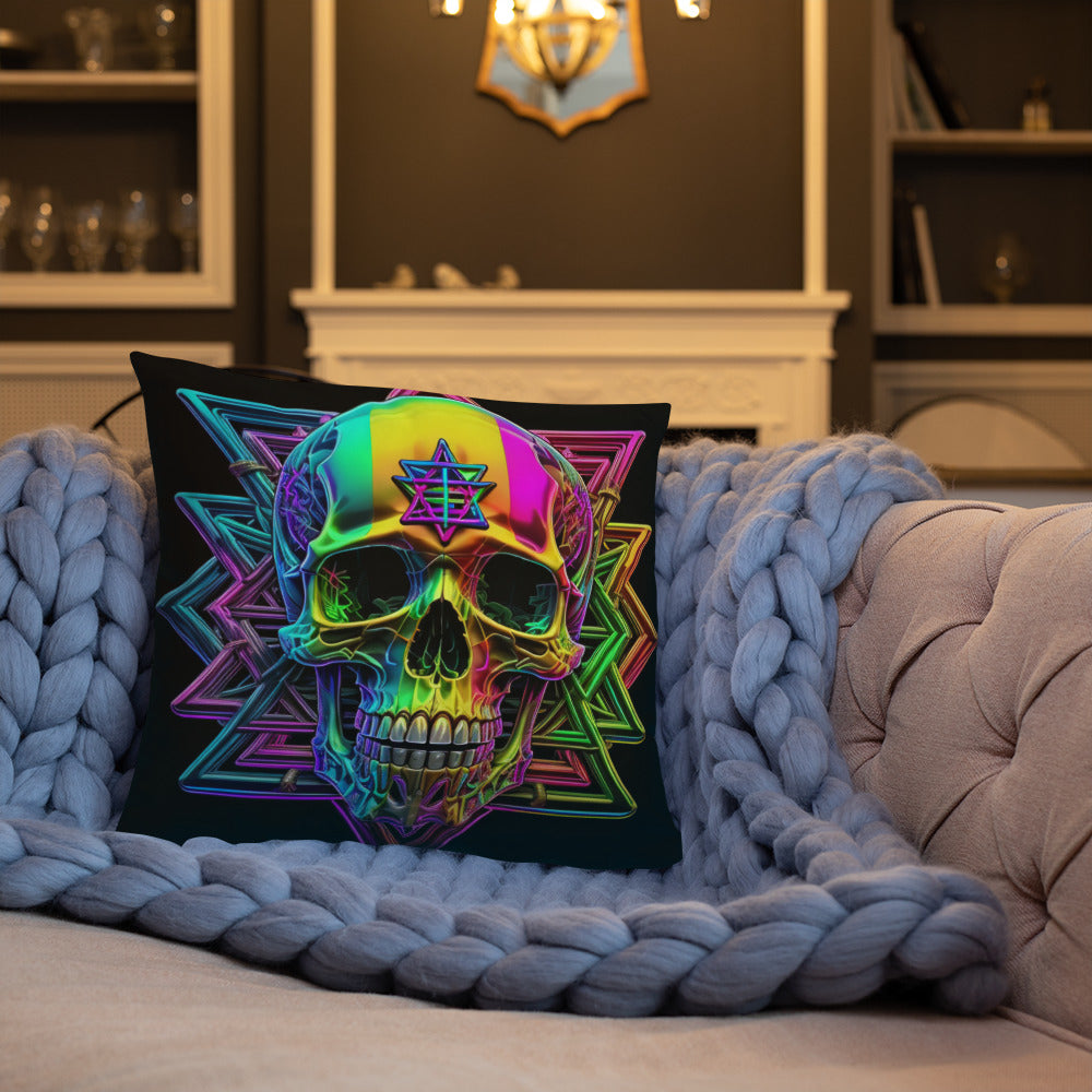 Cromo Skull | Star of David | Pillow Case