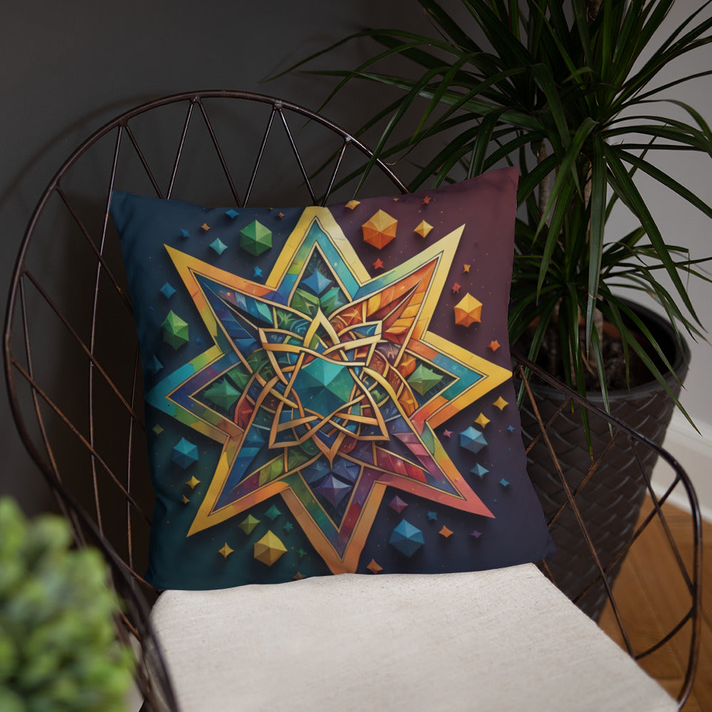 Vibrant Song | Star of David | Pillow Case