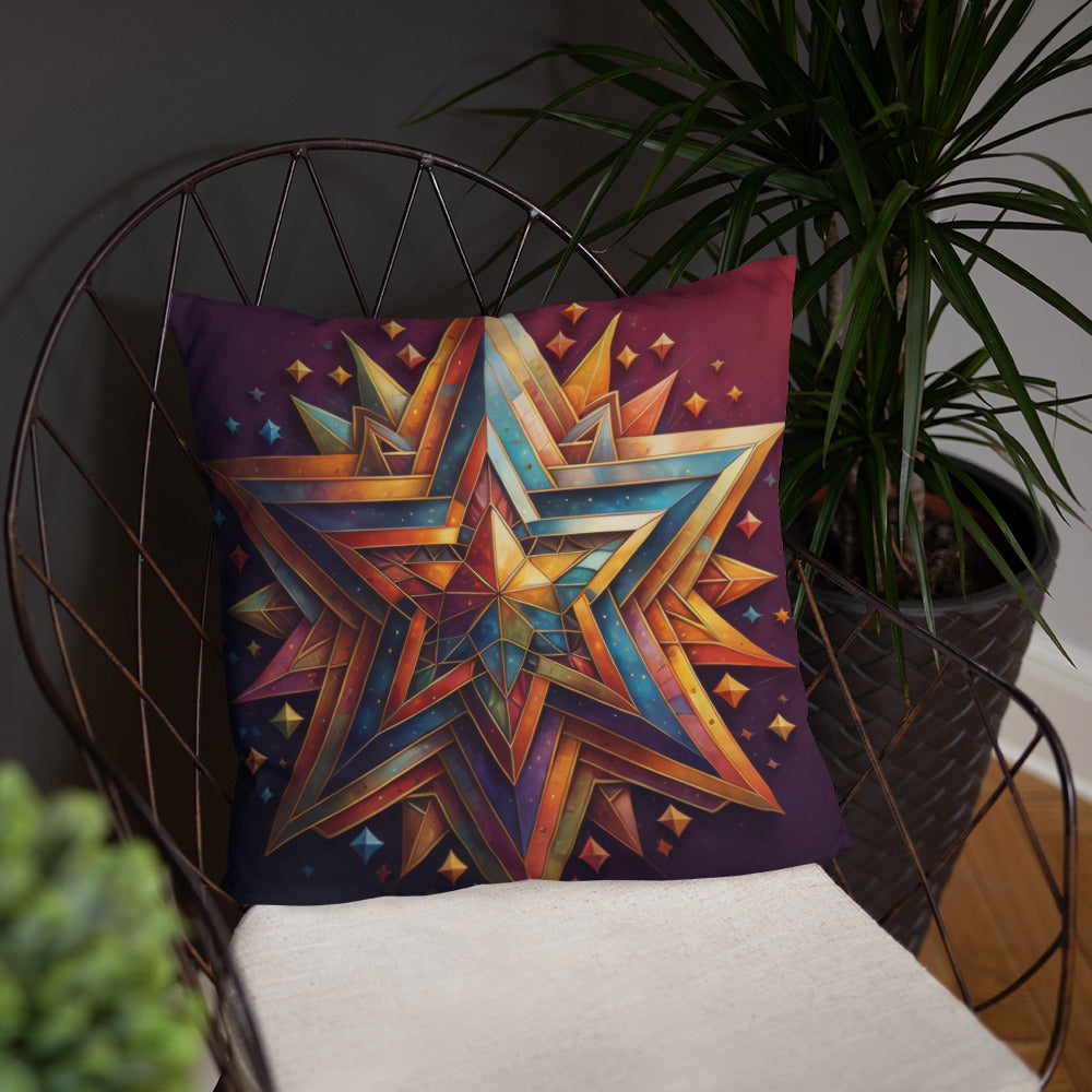 Vibrant Song | Star of David | Pillow Case
