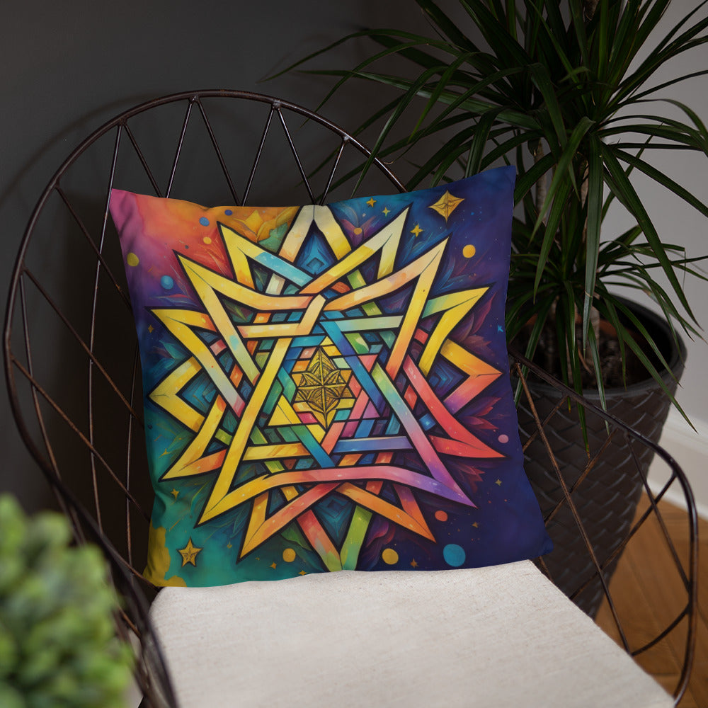 Vibrant Song | Star of David | Pillow Case