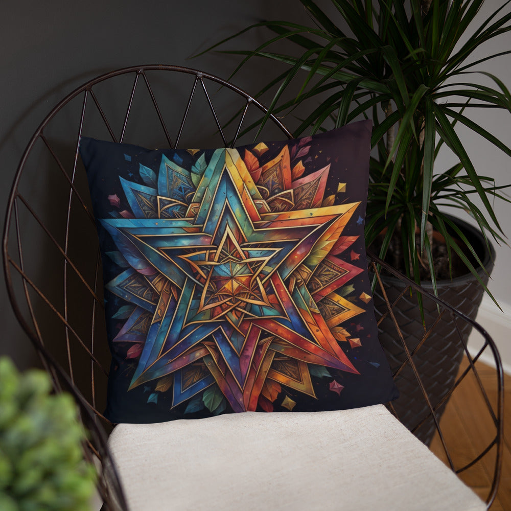 Vibrant Song | Star of David | Pillow Case