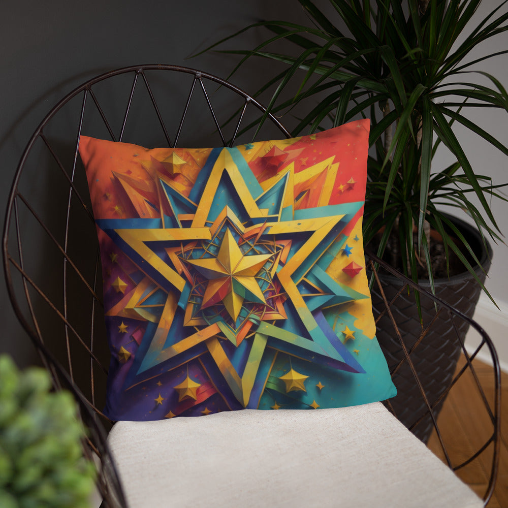 Vibrant Song | Star of David | Pillow Case