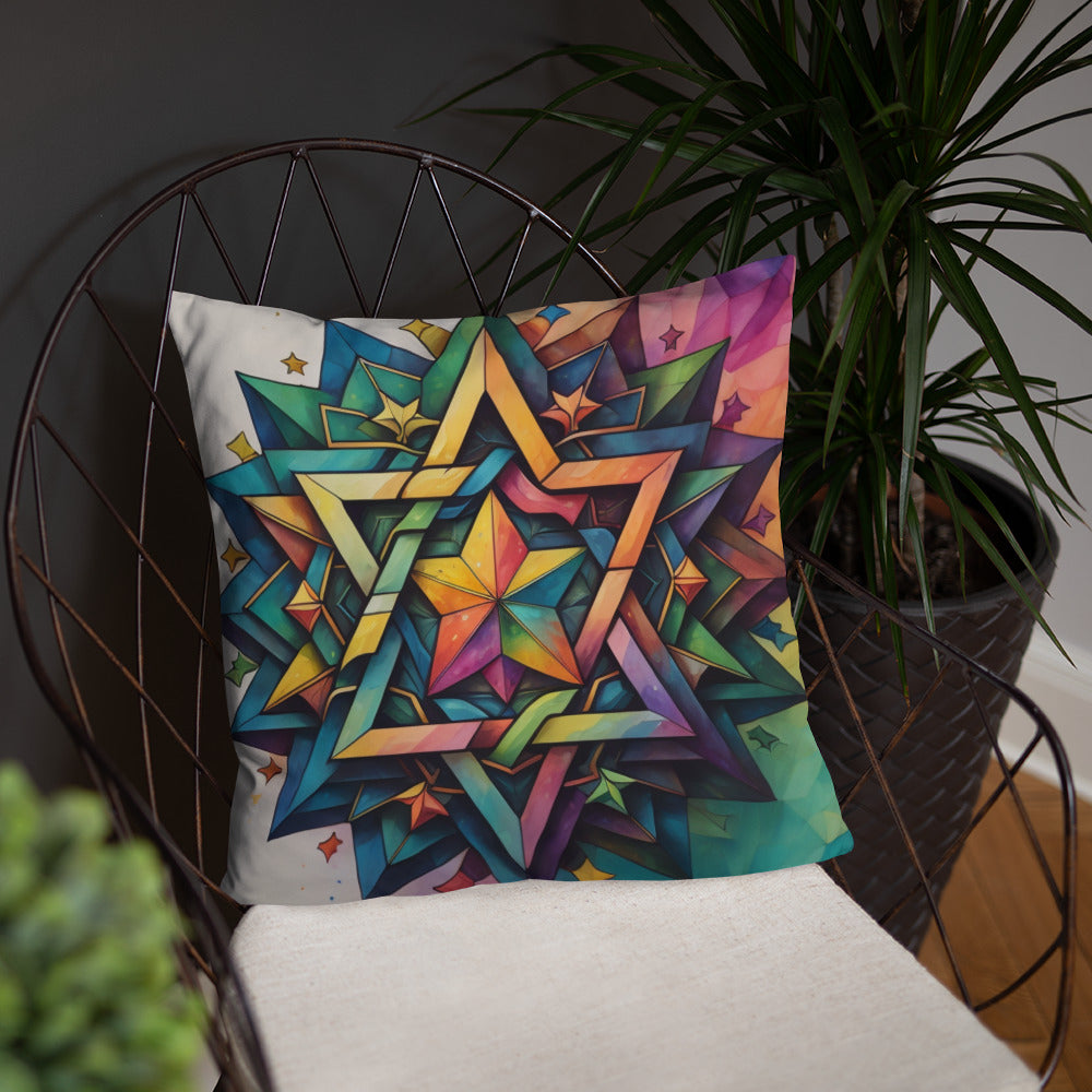 Vibrant Song | Star of David | Pillow Case