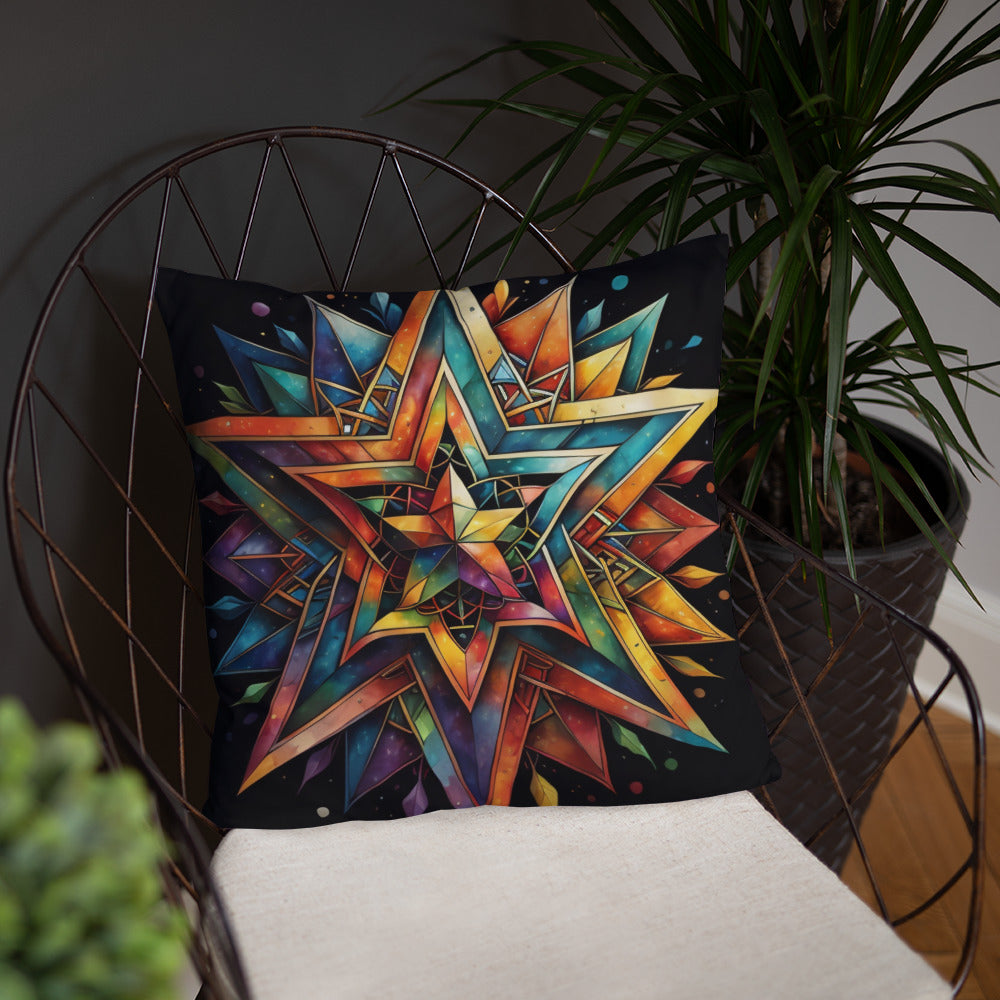 Vibrant Song | Star of David | Pillow Case