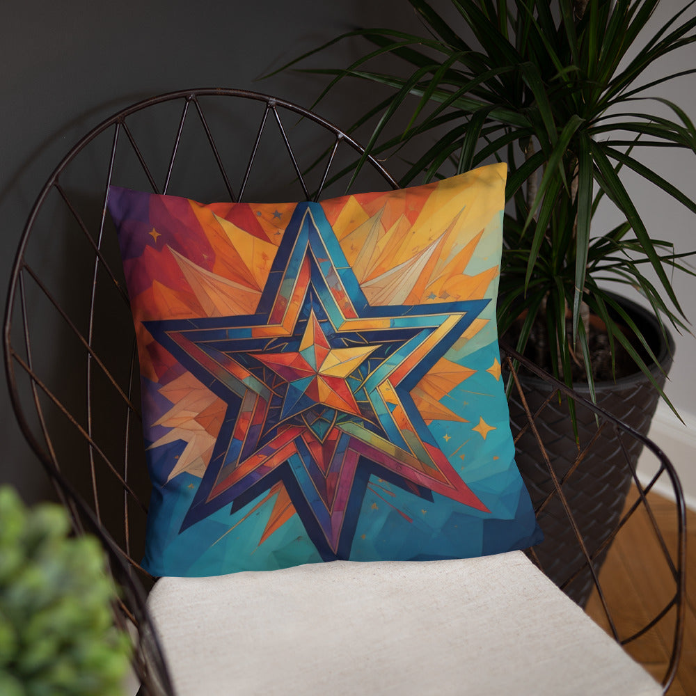 Vibrant Song | Star of David | Pillow Case