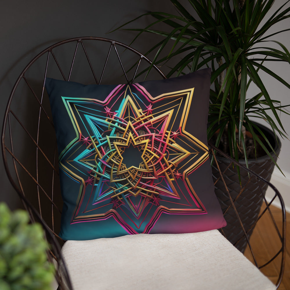 Futuristic Shine | Star of David | Pillow Case