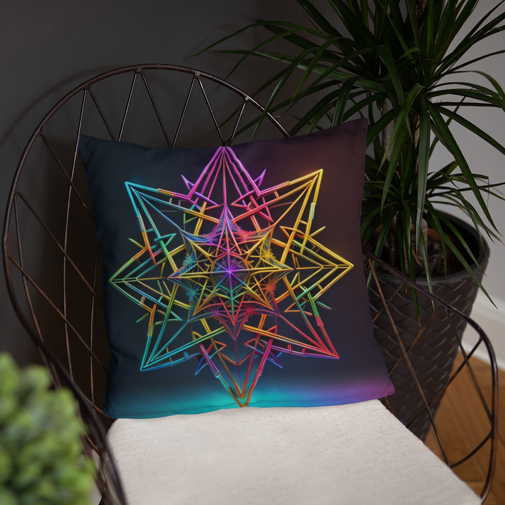 Futuristic Shine | Star of David | Pillow Case