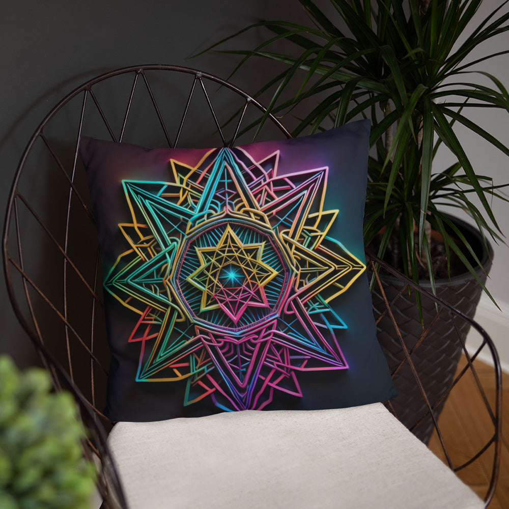 Futuristic Shine | Star of David | Pillow Case