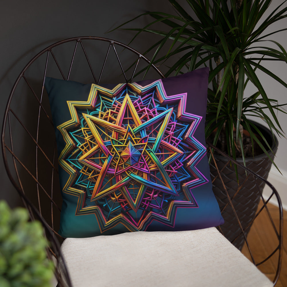 Futuristic Shine | Star of David | Pillow Case
