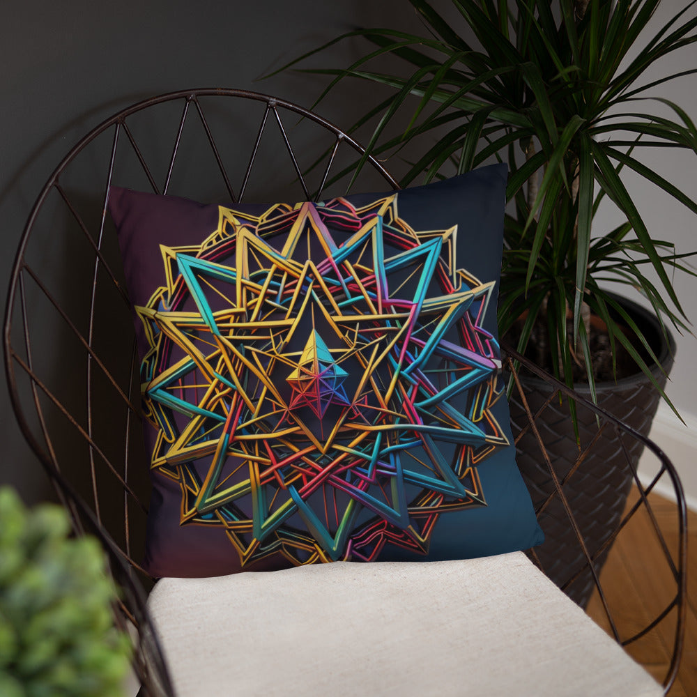 Futuristic Shine | Star of David | Pillow Case