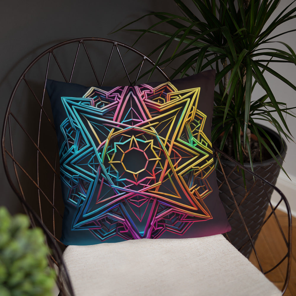 Futuristic Shine | Star of David | Pillow Case