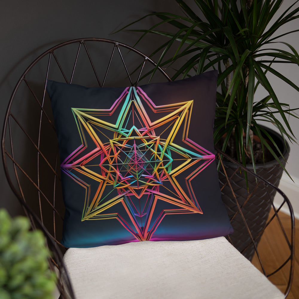 Futuristic Shine | Star of David | Pillow Case