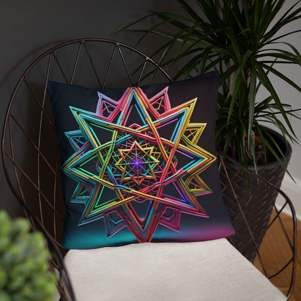 Futuristic Shine | Star of David | Pillow Case