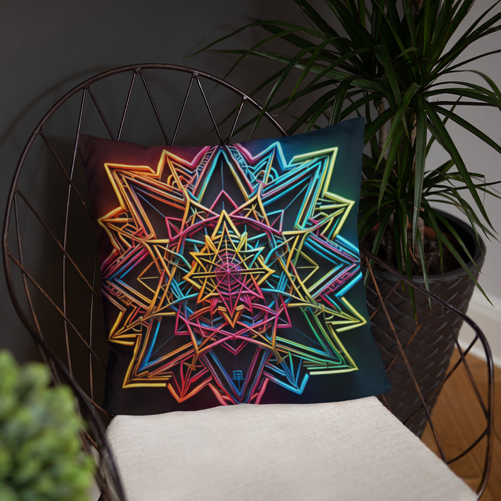 Futuristic Shine | Star of David | Pillow Case