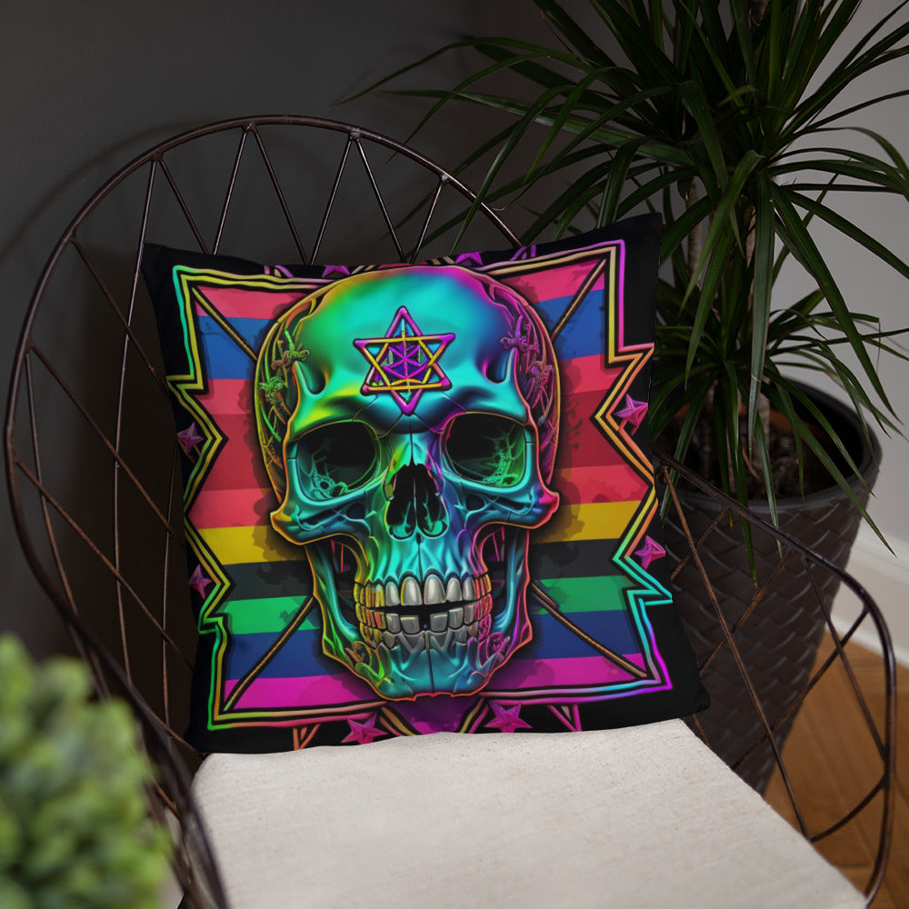 Cromo Skull | Star of David | Pillow Case