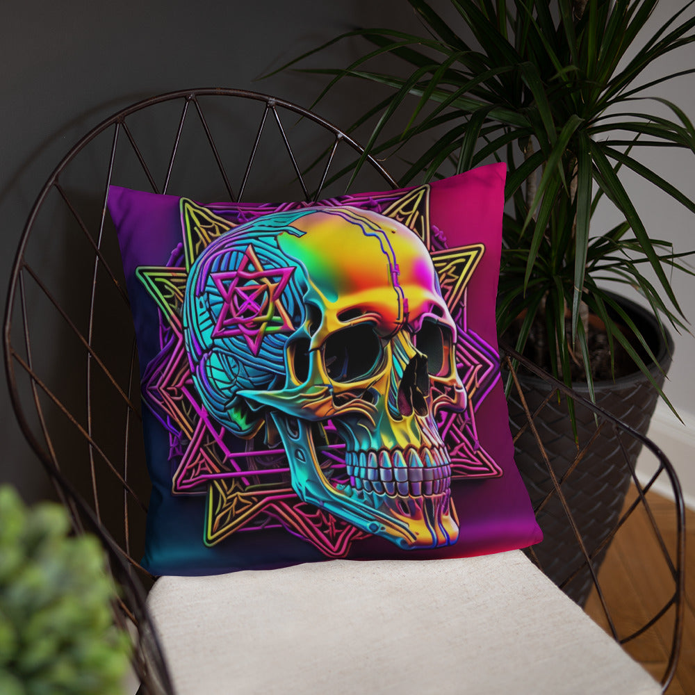 Cromo Skull | Star of David | Pillow Case