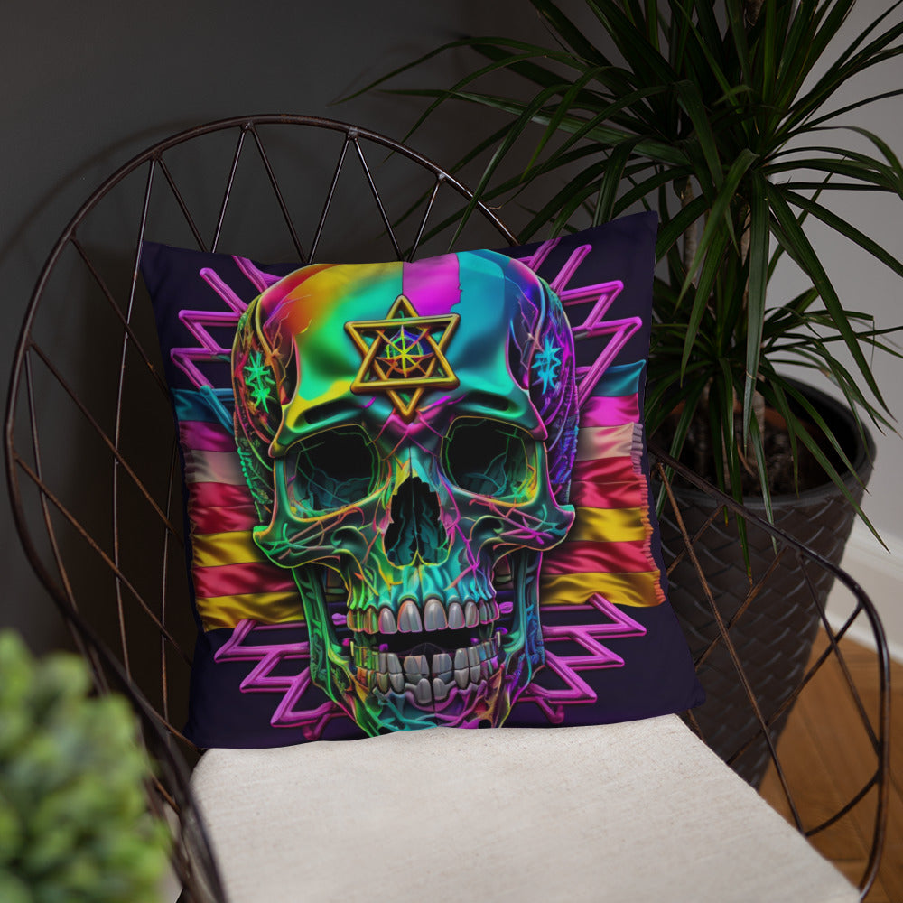 Cromo Skull | Star of David | Pillow Case