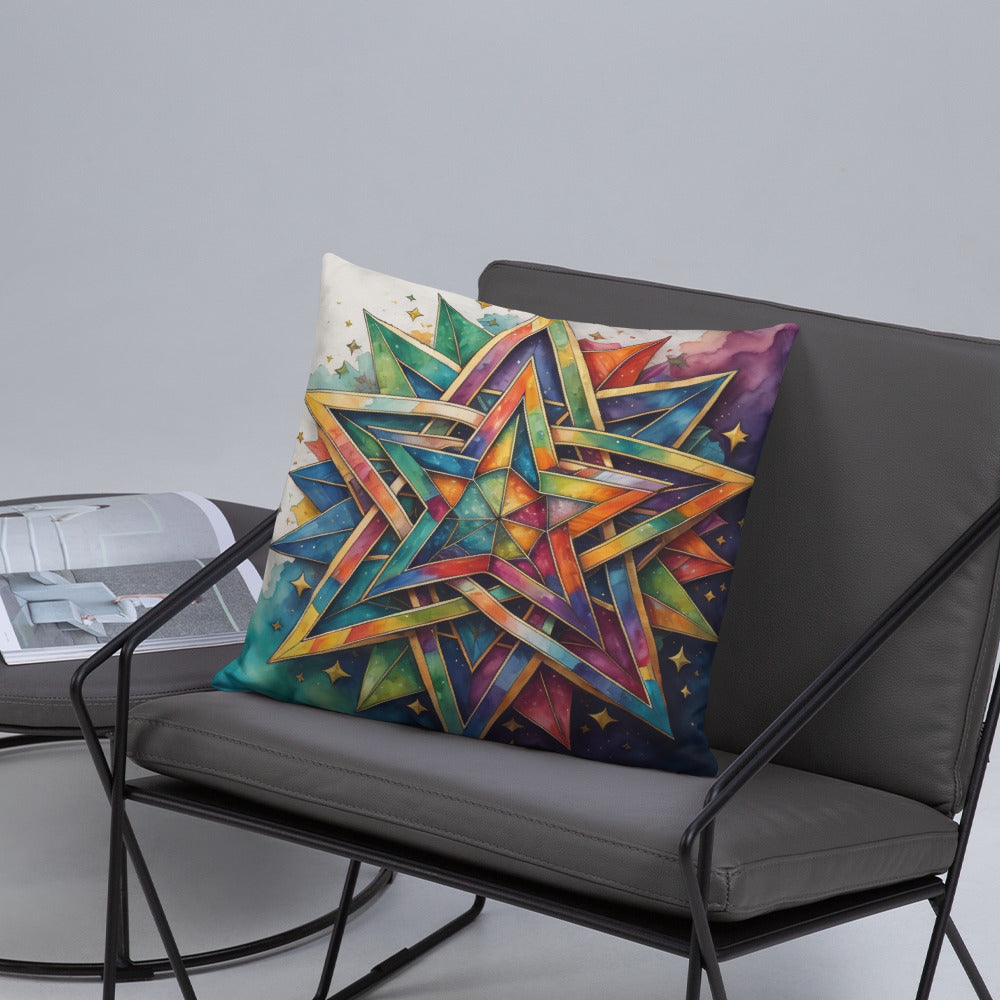 Vibrant Song | Star of David | Pillow Case