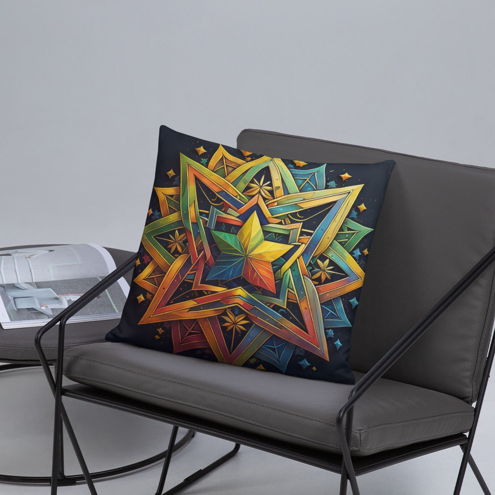 Vibrant Song | Star of David | Pillow Case